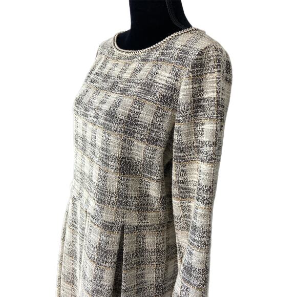Max Studio Plaid Tweed Style Dress - Women's Size Large - Picture 3 of 5